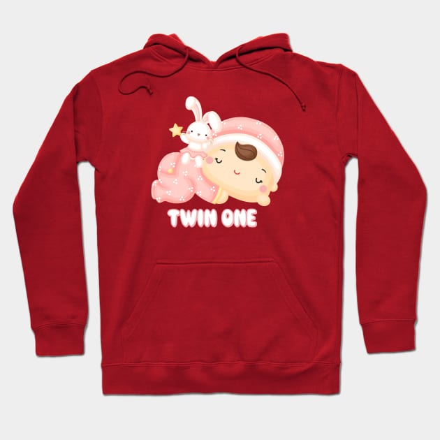 Twin girl one Hoodie by KOTOdesign